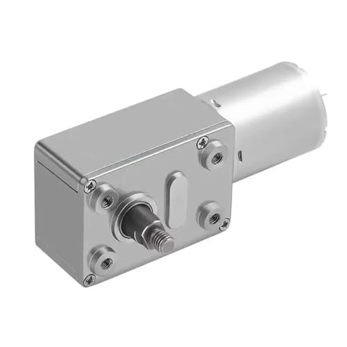 JGY-370 DC Gear Motor, 6V/12V/24V, 2-150 RPM, M5 Shaft, Self-Locking, 1.2-25KG.CM Torque (13RPM 6V)