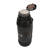 SIXRUN Vacuum Water Bottles 2000ml Stainless Steel 24 Hours Warm Portable Insulated Bottle with Cup Strap for Travel Cyan Vacuum Bottles with Cup