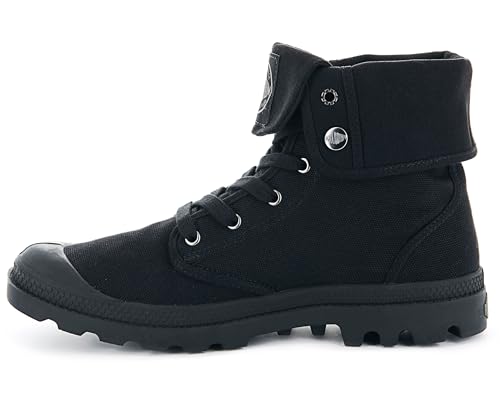 Palladium Women's Baggy Canvas Boot, Black/Black, 10 M