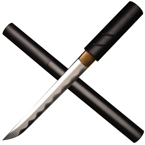 SV Hand Forged Mini Samurai Sword Katana Tanto Japanese Small Samurai Short Sword Full Tang Sharp 16.53 Inch Various Styles Available (Type G)