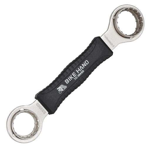 BikeHand Bicycle Bottom Bracket Tool - Compatible with Shimano Hollowtech II/BB9000, BBR60, M8000, Sram Dub, Truvativ GXP, FSA Mega EVO or Campagnolo Ultra-Torque - 16 Notch 39, 41, 44mm & Sram Dub