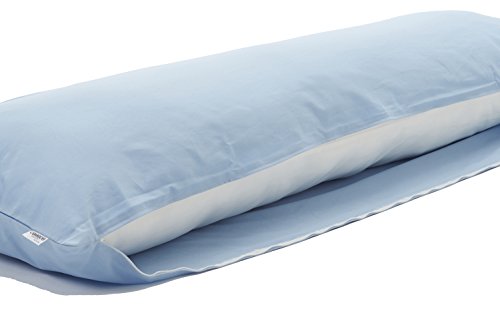 Comodo Original CMC9150R Body Pillow Cover with Zipper 100% Cotton Dakimakura Pillow Case [Made in Japan] (Morning Star Blue, 20 x 60 inch (150cm x 50cm))