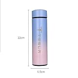 Smart Thermos Cup for Tesla Model 3 Model X Model Y Model S, Car Thermos Bottle LED Digital Temperature Gauge Stainless Steel Thermos,A