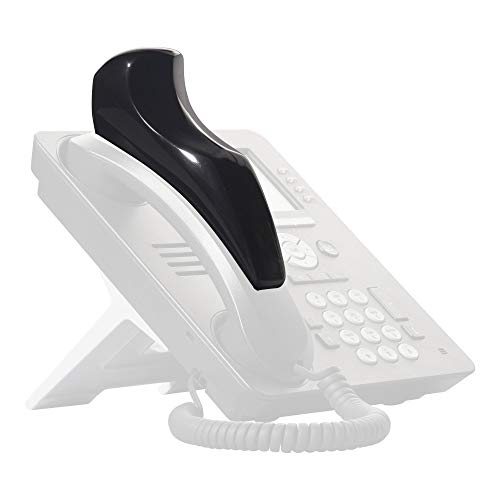 Softalk II Phone Shoulder Rest, Landline Office Telephone Accessory with Nonslip Ergo-Grip Cushion and Self-Adhesive Tape Attachment, Black