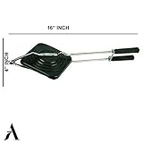 AnNafi® Sandwich Maker | Sandwich Press Grill For Gas/Stove | Non Stick Hand Toaster Pan For Hot & Crisp Grilled Cheese Sandwiches & Cubano | Easy to Use Cast Iron Flying Saucer For Outside Campfire