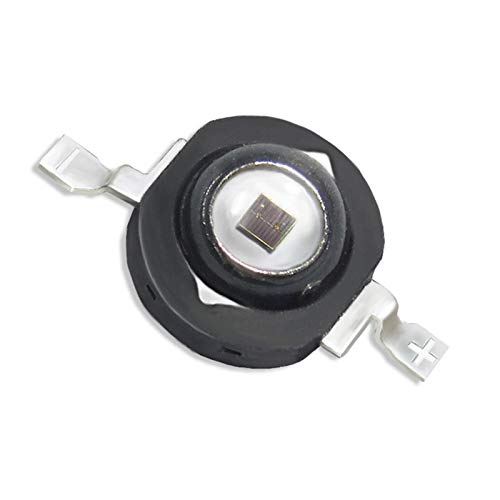 LEDGUHON IR LED 10Pcs 3W 850nm High Power LED Chip Infrared Emitting Illuminator for Night Vision (700mA/1.4-1.6V/42mil chip)