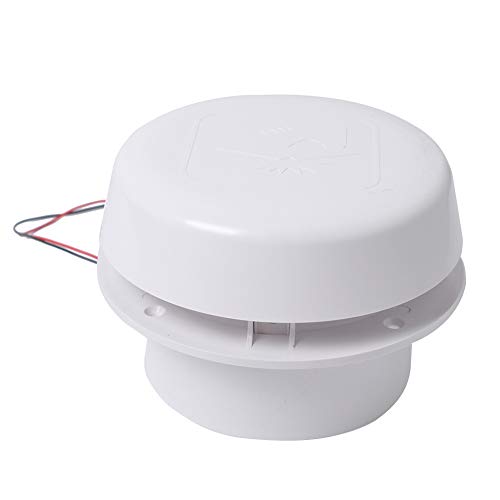 Exhaust Cooling Fan, 12V 60CFM RV Motorhome Roof Vent Ventilation ABS Caravan Roof Ceiling Exhaust Fan for Marine Boat, Yacht, RV, Trailer, Motorhome