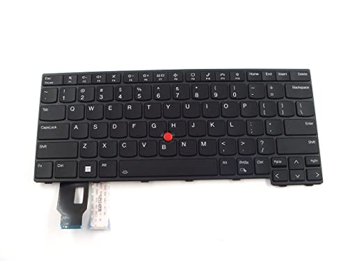 Bayjebu Parts for Lenovo ThinkPad L14 Gen 3 3th 14.0 inch US Backlit Keyboard 5N21D68160 Black