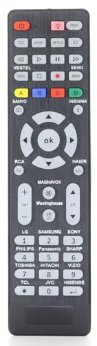 Anderic Universal TV Remote for Samsung, LG, Sony, Sharp, Vizio, Philips, Toshiba, Hitachi, Sanyo, JVC, TCL, Vestel, Seiki, Insignia, Magnavox, haier, Panasonic All Series TV - RR1DTV