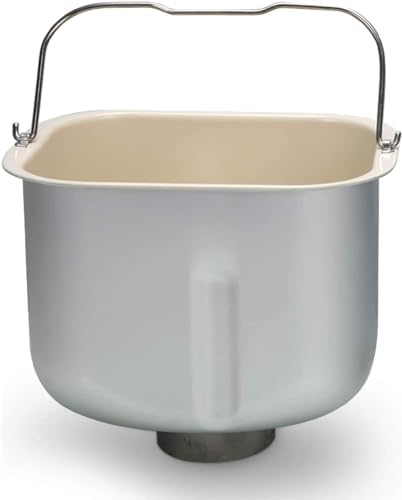 KBS Bread Machine Liner, Bread Pan with Kneading Paddle for 2LB KBS Bread Machine, Bread Maker Universal Replacement Parts, Premium Ceramic pan