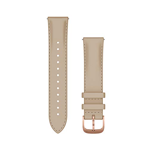 Garmin Quick Release Accessory Band 20 mm- Tan Leather, One-Size (010-12924-21)