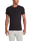 Polo Ralph Lauren Underwear Men's 3 Pack Slim Fit Crew Tees, Black, M