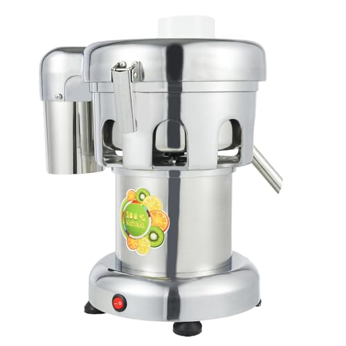 Commercial Juice Extractor Juicer Machine Electric Fruit and Vegetables Juice Maker Stainless Steel Constructed Centrifugal Juice Extractor Juice Press Machine 2800r/min 370W