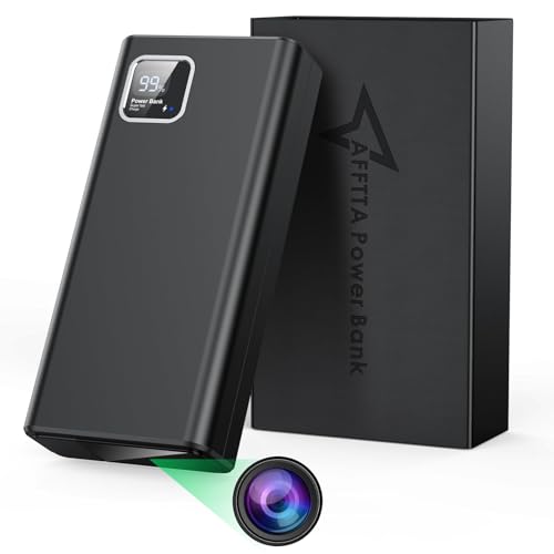 Hidden Camera 4K 15000mAh Battery - Mini Spy Camera with 128G Storage, Full HD Security Camera for Home & Outdoor Recording, Motion Detection & Night Vision, No WiFi Required（No Sound Recording）