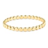 Dainty14k Gold Filled Rings For Women & Girls Thin Stacking Ring | Non-Tarnish Simple & Minimalist Gold Ring | Gold Band | Trendy Gifts for Mom, Sister, Friend (7)