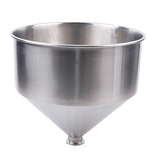 Stainless Steel Hopper, 30L Volume Liquid Paste Filling Hopper Filling Machine Hopper Liquid Paste Filling Hopper Heavy Duty Funnel Filling Machine Accessories