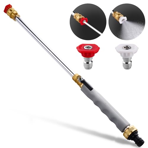 Belkid Animgrth 2025 Upgraded Jet Nozzle Power Washer for Garden Hose, Includes 2 High-Pressure Nozzles and Quick Connectors | Hydro Jet High Pressure Washer Tools