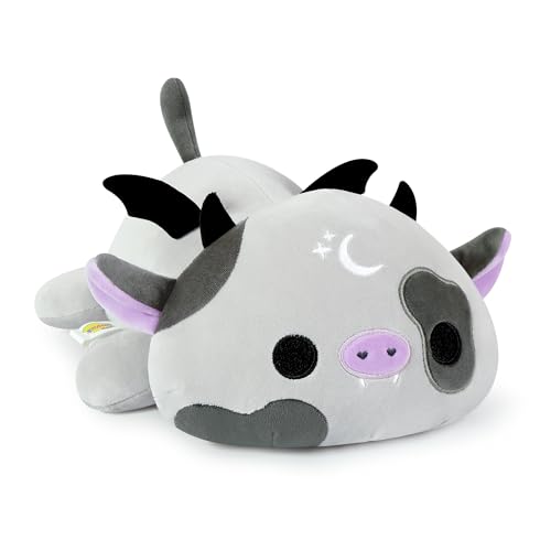 Onsoyours Original Cute Bat Cow Plushie, Soft Stuffed Cow Squishy Plush Animal Toy Cow with Wings Bat Pillow for Kids (Bat Cow, 12")