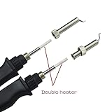 LICHIFIT Double Soldering Iron Tweezer Handle Clip 7Pin Curved Prong Elbow Heating Plier for Gordak 902 Soldering Station