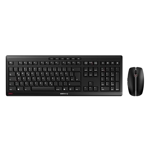 Cherry Stream Desktop - Tastatur & Maus Set - kabellos - QWERTZ - deutsches Layout - Schwarz, JD-8500DE-2