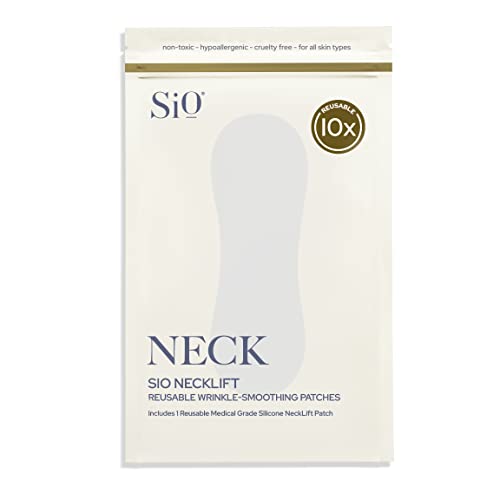 SiO Beauty NeckLift - Neckline Anti-Wrinkle Patch - Overnight Smoothing Silicone Patches For Neck Wrinkles, Fine Lines And Turkey Neck