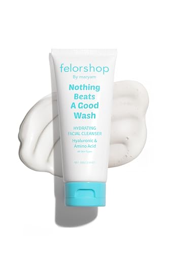 Felor shop by maryam Hydrating Facial Cleanser | Daily Face Wash for All Skin Types | Hyaluronic Acid + Amino Acid | Non-Drying Oil Control Face Wash | 100 G
