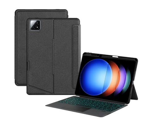 SGTMAYX Keyboard Case Compatible with Xiaomi Pad 6/6 Pro, Bluetooth Magnetic Detachable Keyboard with Touchpad, Case with Portrait/Landscape Viewing (Xiaomi Pad 6/6 Pro)