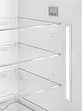 Smeg FAB28 50's Retro Style Aesthetic Top Freezer Refrigerator with 9.92 Cu Total Capacity, Multiflow Cooling System, Adjustable Glass Shelves 24-Inches, Union Jack Left Hand Hinge Made In Italy