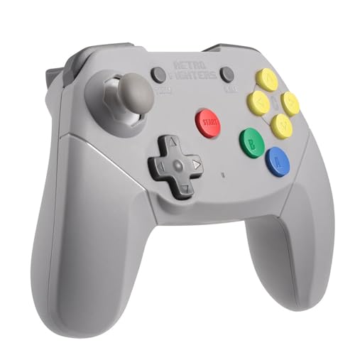 Retro Fighters Brawler64 Wireless Edition N64 Controller - Compatible with Nintendo 64 - Gray