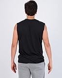 Real Essentials Men's Dry Fit Jersey Sleeveless Tank Top Muscle Yoga Active Men Basketball Beach Gym Workout Running Fitness Athletic Gym Bodybuilding Undershirt Tee T-Shirt, Set 6, XXL, Pack of 5