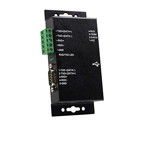 StarTech.com 1 Port Metal Industrial USB to RS422/RS485 Serial Adapter w/ Isolation, TAA (ICUSB422IS)