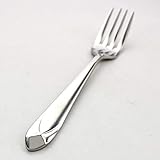 Z ZICOME Stainless Steel Forks Heavy Duty Flatware Forks Set, Diamond Pattern, 8 Pcs