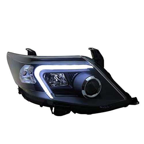 ZYBUFOX Headlight Lamp Compatible for Toyota Fortuner Headlights 2011-2015 Compatible for 4Runner Headlight Bi Xenon Accessories(Halogen Headlight)