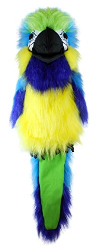 The Puppet Company Large Birds Blue & Gold Macaw Hand Puppet, 18 inches