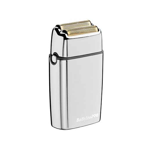 BaBylissPRO Barberology Double Foil Shaver, FXFS2 SILVERFX Professional Electric Shaver