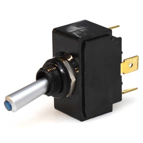 Carling Boat Toggle Horn Switch | Momentary On/Off 12V Blue