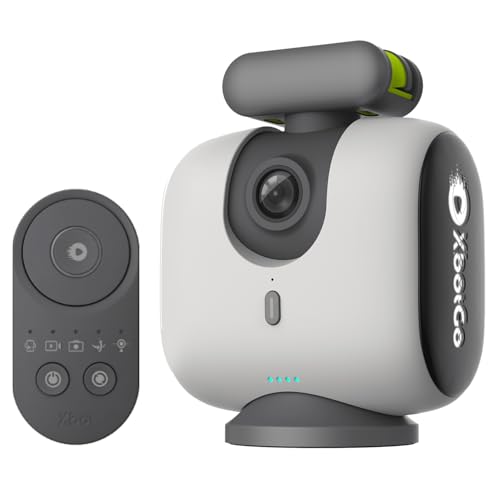 XbotGo Chameleon AI Auto Sports Action Camera - 4K 60FPS Soccer Camera and Basketball Tracking Camera for Team Sports, Live Streaming, No Subscription, Works with iOS & Android (Pearl Grey)