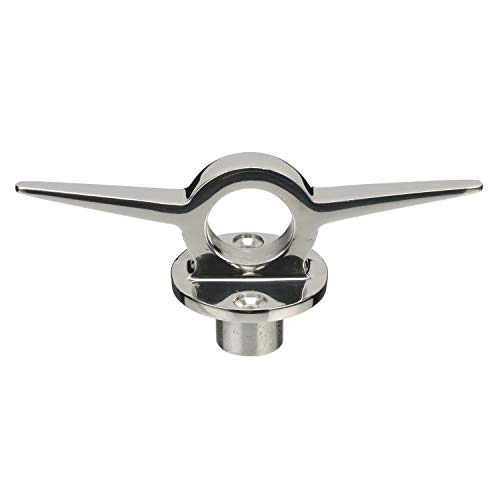 Seachoice 316 Stainless Steel Lifting Ring w/Cleat, 6 in. Long, 1-1/8 in. Diameter Eye, Chrome