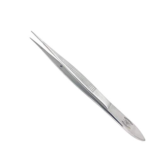 Scientific Labwares Fine Precision Stainless Steel Lab Tweezers/Forceps with Medium Tips