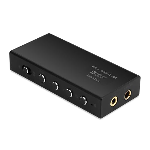Questyle M18i Headphone Amplifier Bluetooth 5.4 Receiver Portable USB DAC Amps High Resolution with 4.4mm and 3.5mm Dual Outputs Supports PCM 384kHz/DSD256 LDAC Lossless for Smartphones/PC/Laptops
