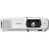 Epson Home Cinema 1080 3-chip 3LCD 1080p Projector, 3400 lumens Color & White Brightness, Streaming/Gaming/Home Theater, Built-in Speaker, Auto Picture Skew, 16,000:1 Contrast, Dual HDMI-White, Medium