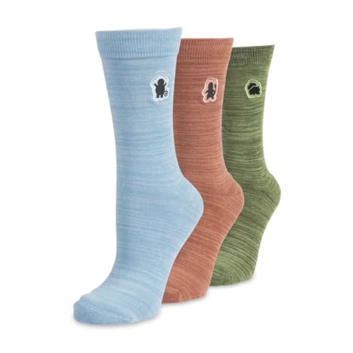 Pokemon Pokémon Center: Bulbasaur, Charmander & Squirtle Crew Socks Gift Box (3 Pairs) (One Size-Adult)