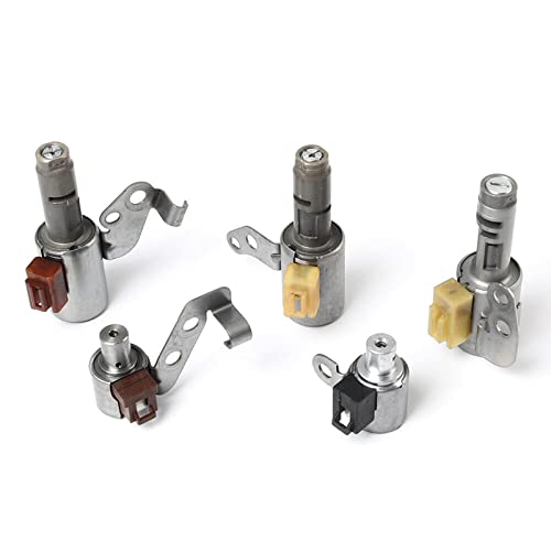 Kessocco 5PCS U140E U241E Transmission Solenoid Valve Transmission Solenoid Kit Replacement for 1999-2005 Toyota RAV4 Camry Highlander
