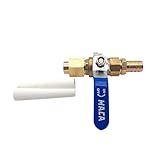 Ceramic Sandblasting Gun Assembly: Nozzle Tip (1/8" ID), Bracket, Brass Ball Valve and Connector 2Pcs Grinding Nozzle Tip Replacement,Valve Type Sandblaster Gun