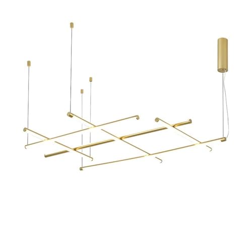 Minimalist Pendant Light | Italian Design Hotel Lobby, Front Desk & Living Room LED Chandelier | 3000K Geometric LED Lighting Fixture