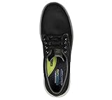 Skechers mens Skechers Men s Moreno Canvas Oxford Shoe, Black, 8.5 US