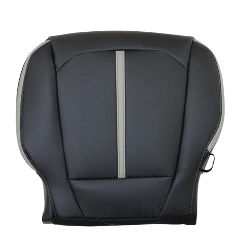 Mythoria Front Driver Bottom Replacement Leather Seat Cover Black Compatible with Ford F250 F350 F450 F550 2017 2018 2019 2020 2021 2022,Fit for Platinum Ed, Crew-Cab, 4X4, FX4 2017-2022