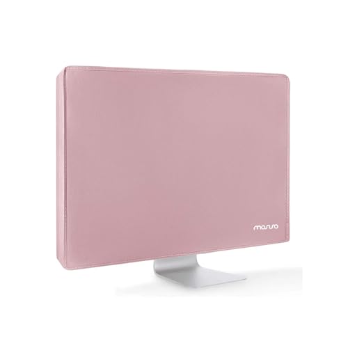 MOSISO Monitor Dust Cover 26, 27, 28, 29 inch Anti-Static Dustproof LCD/LED/HD Panel Case Computer Screen Protective Sleeve Compatible with iMac 27 inch, 26-29 inch PC, Desktop and TV, Pink
