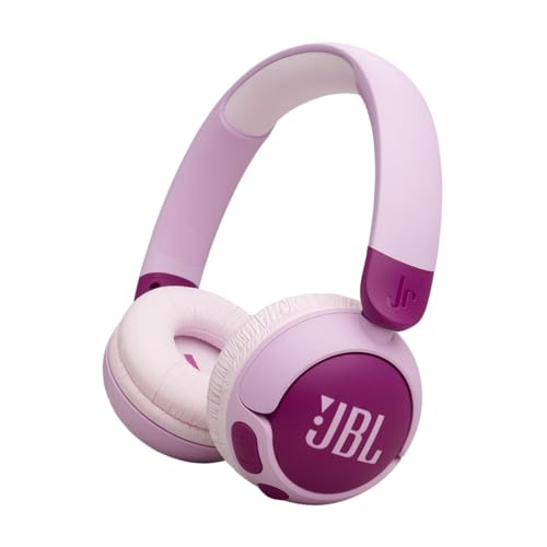 JBL Junior 320BT - Wireless on-Ear Kids Headphones Safe Sound (<85dB), Fit for Kids, Parental Control with Customizable Volume & Playtime and 50Hr Battery Life (Purple)