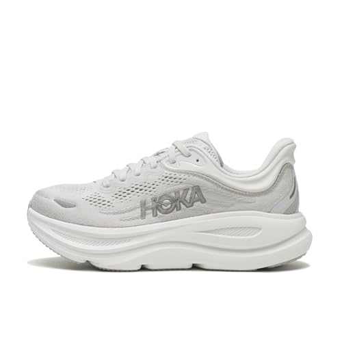 Hoka Women's Bondi 9 Sneaker, Stardust/Silver, 7
